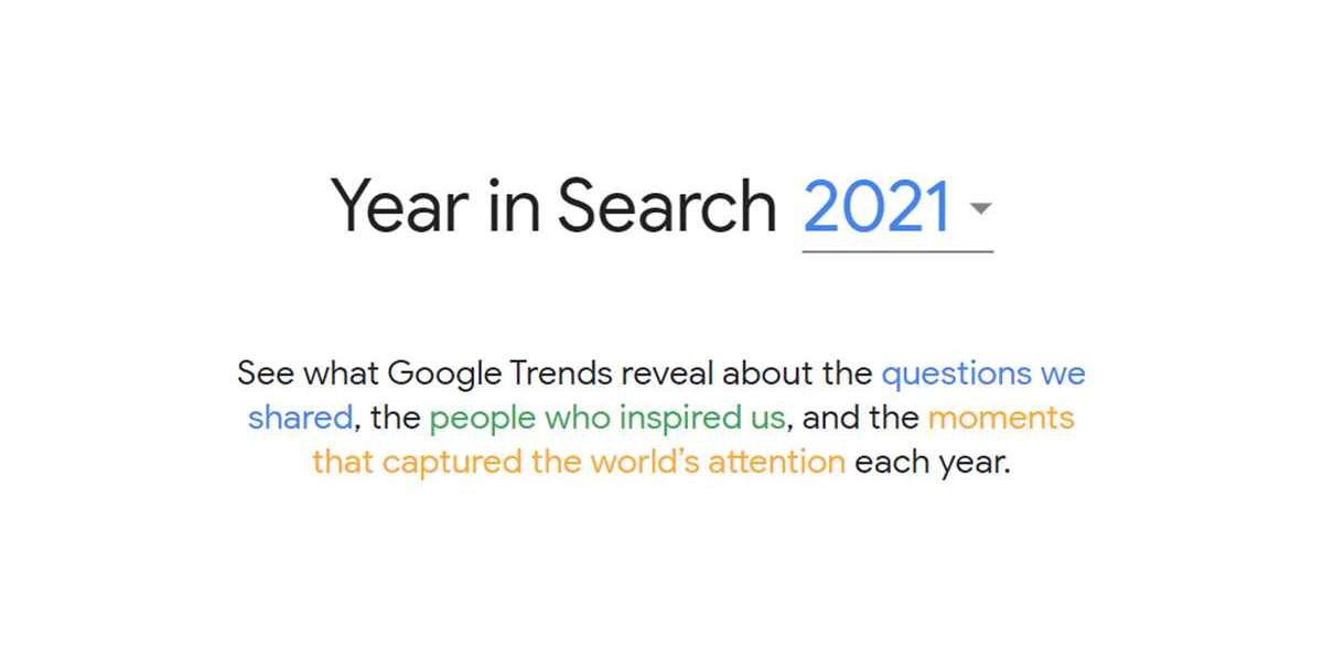 Google's Year In Search 2021