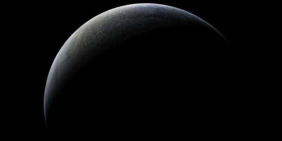 NASA's Juno Mission Unveils New Photos of Crescent Jupiter and Its Moon